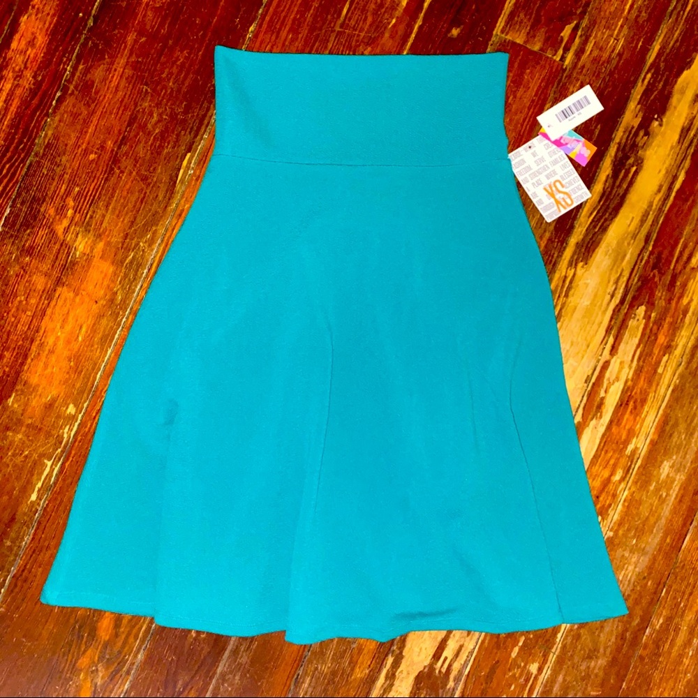 LuLaRoe Teal Azure Skirt